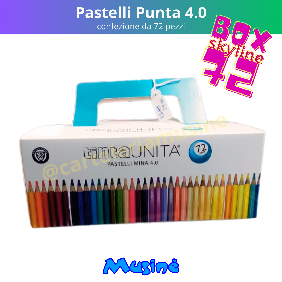 TINTA UNITA Skyline Pastelli Mina 4.0 Valigetta 72 Colori -   lo store on line della Cartolibreria Pegasus