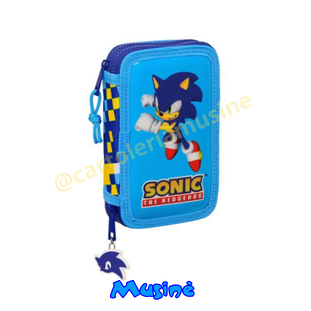 Astuccio Doppio Sonic The Hedgehog - Cartoleria Musinè