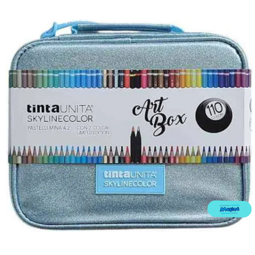 Astuccio TintaUNITA®  Skyline color con 110 pastelli a matita Art Box