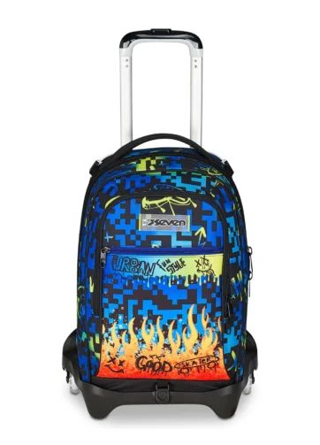 TROLLEY JACK Seven® 3 RUOTE DETACH -SCRIBBLED FLAME
