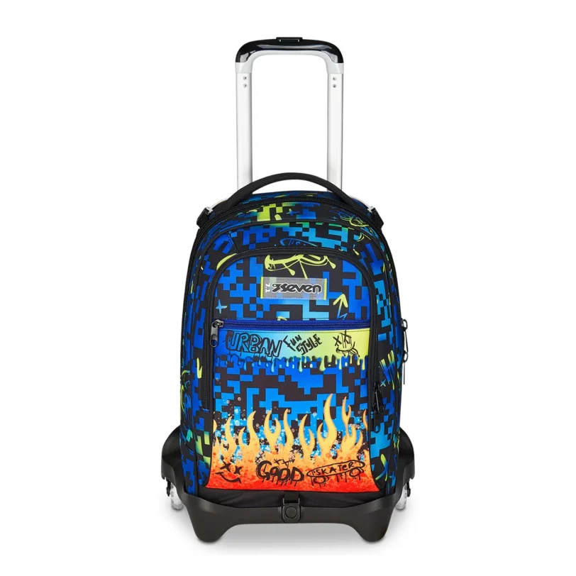 TROLLEY JACK Seven® 3 RUOTE DETACH -SCRIBBLED FLAME