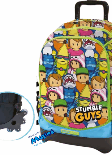 Zaino Trolley Croooos TintaUnita - Stumble Guys 2025 -  verde