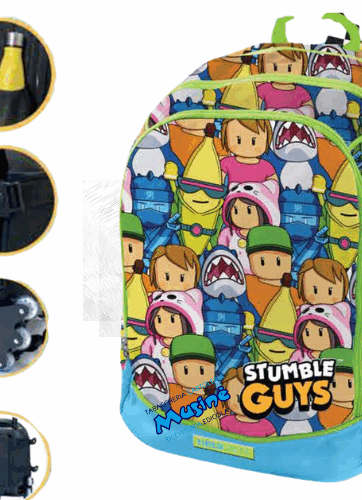 Zaino  Croooos TintaUnita - Stumble Guys 2025 -  verde