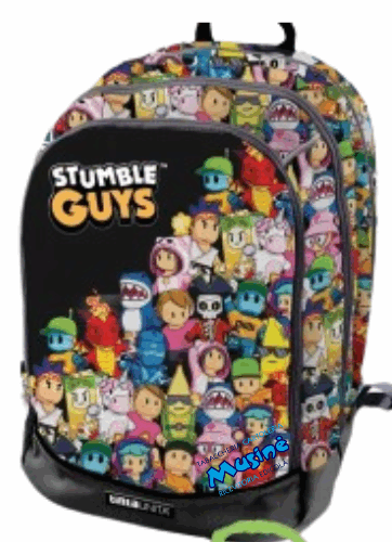 Zaino  Croooos TintaUnita - Stumble Guys 2025 -  nero