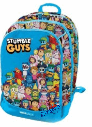 Zaino  Croooos TintaUnita - Stumble Guys 2025 -  azzurro