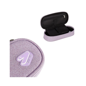 Seven Astuccio portapenne round plus BIG Shiny Tech  glitter nero