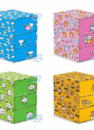 Cassettiera Drawer Box con 3 Cassetti da Scrivania